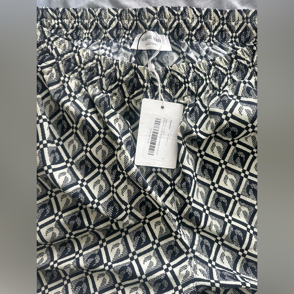 Marine Serre Zephyr Diamond-pattern Moon Pants sz Large - Picture 4 of 6